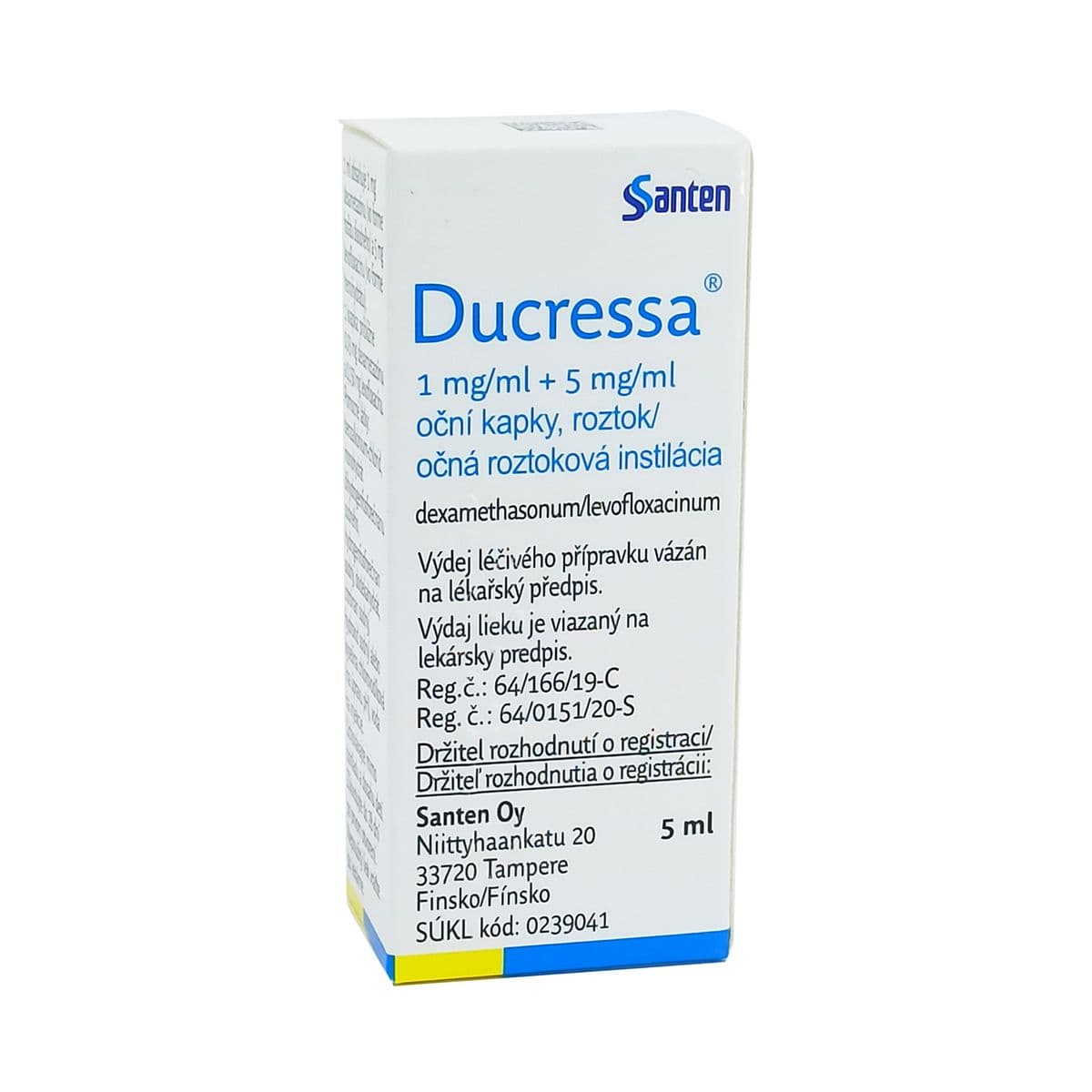 დუკრესა - Ducressa თვალის წვეთები 1მგ+5მგ/5მლ ფლაკონი