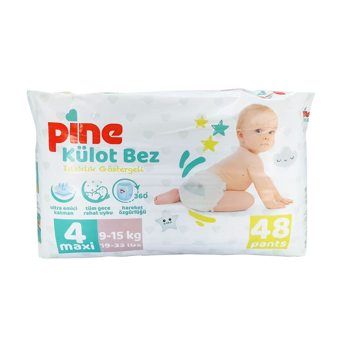 ბავშვის ტრუსი 9-15კგ 48 ცალი 5472 ფაინი - Pine