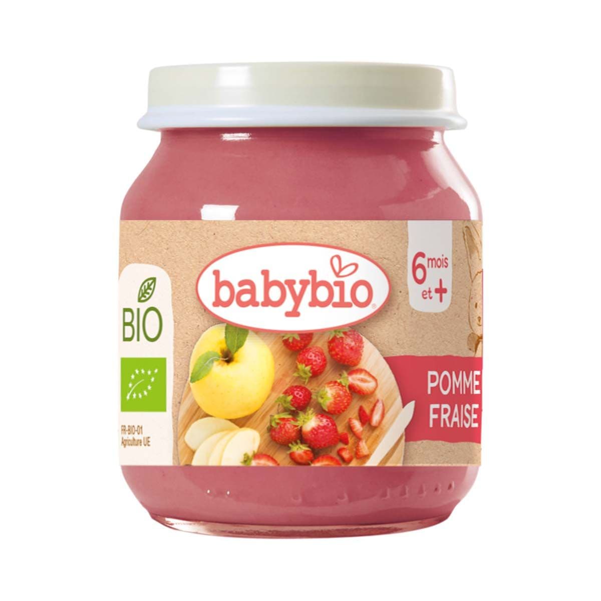 ხილფაფა მოცვი მარწყვი და ვაშლი 0146 ბეიბი ბიო - Baby Bio