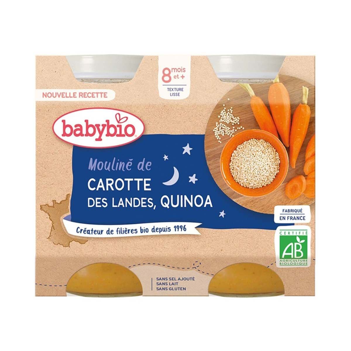 მენიუ ძილი ნებისა ბატატი და სტაფილო ქინოათი 2 ცალი 0552 ბეიბი ბიო - Baby Bio