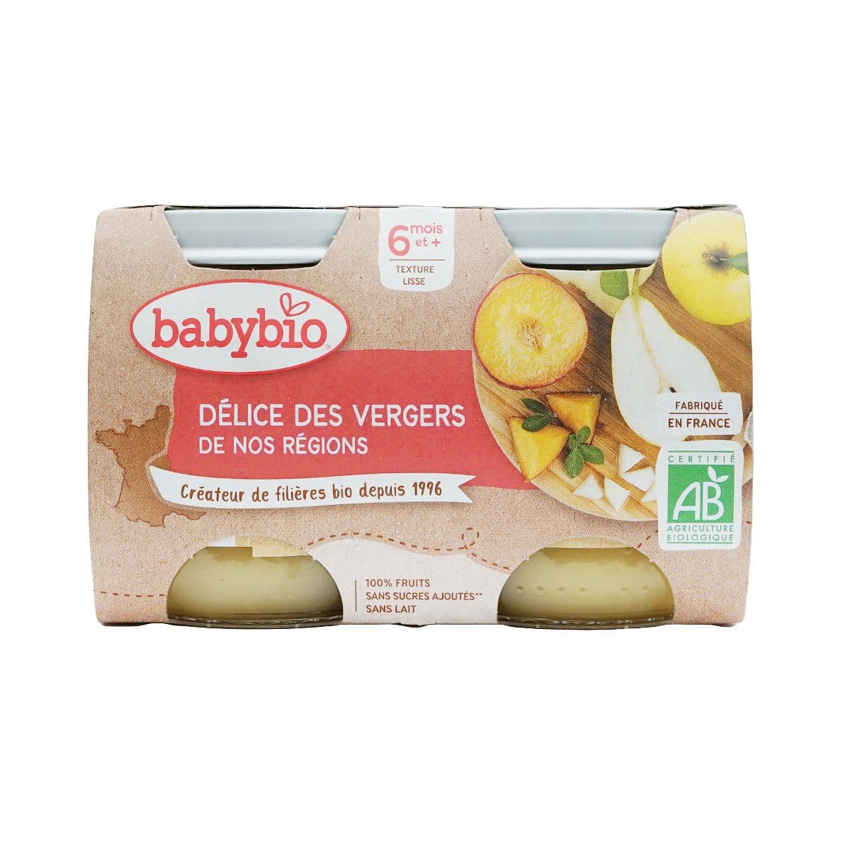 კონფიტური ატამი და მსხალი 2 ცალი 0781 ბეიბი ბიო - Baby Bio