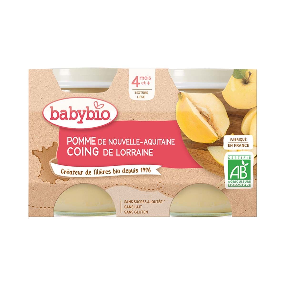 კონფიტური კომში და ვაშლი 2 ცალი 0750 ბეიბი ბიო - Baby Bio