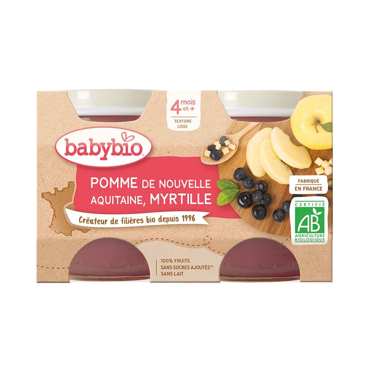 კონფიტური მოცვი და ვაშლი 2 ცალი 0743 ბეიბი ბიო - Baby Bio