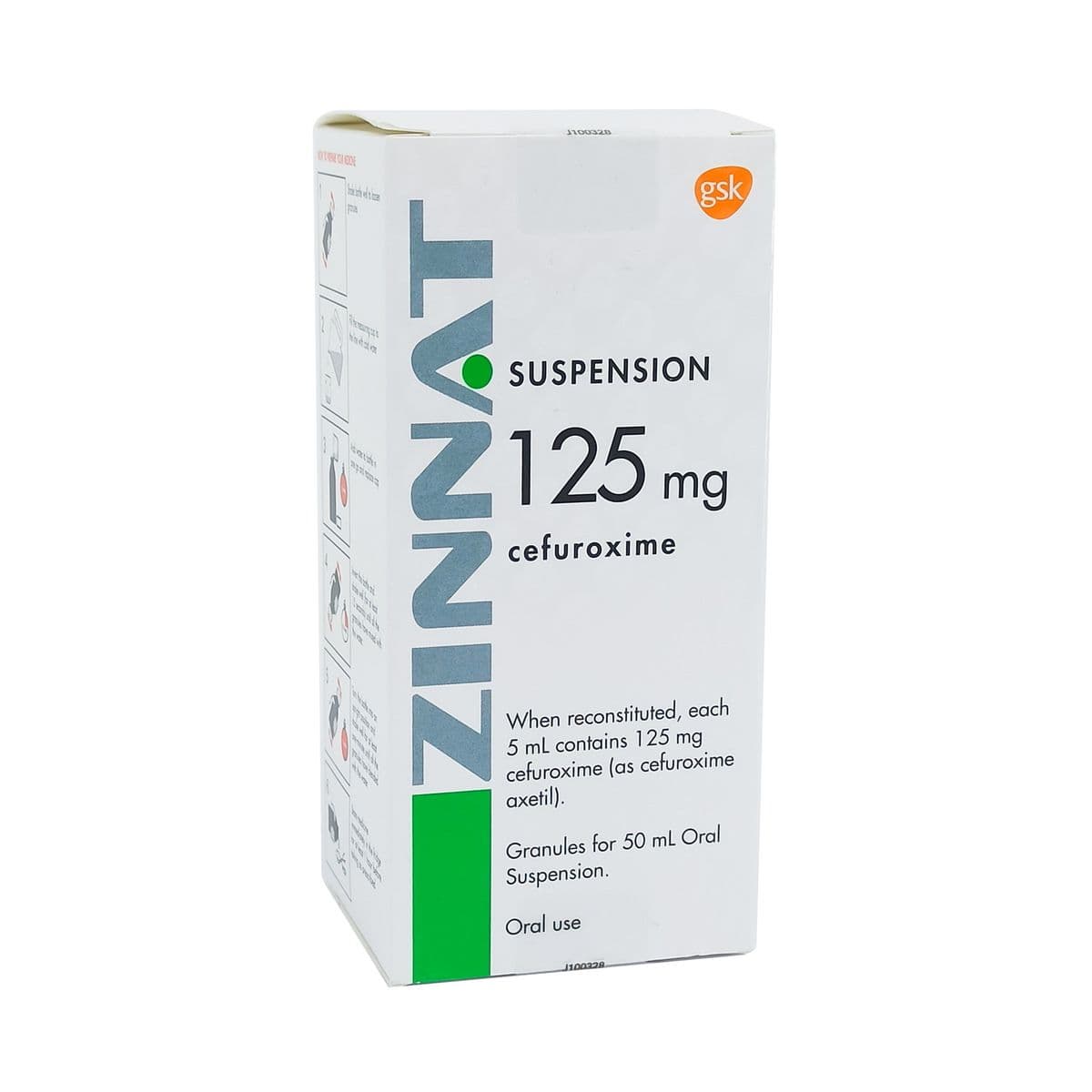 ზინატი - Zinnat 125მგ/5მლ სუსპენზია 50მლ