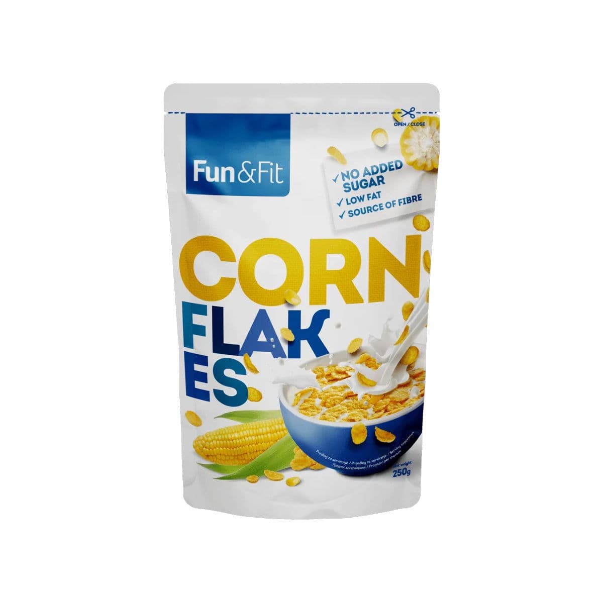 სიმინდის ფანტელი 250 გ 2311 ფან ენდ ფიტ - Fun and Fit