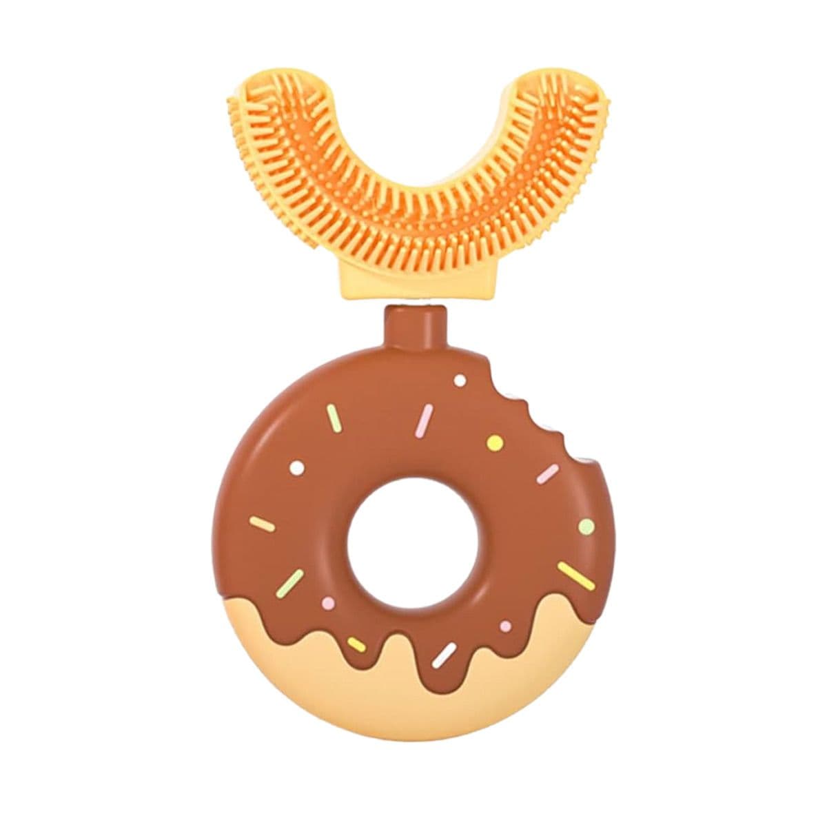 საბავშვო კბილის ჯაგრისი დონატი ყავისფერი 3083