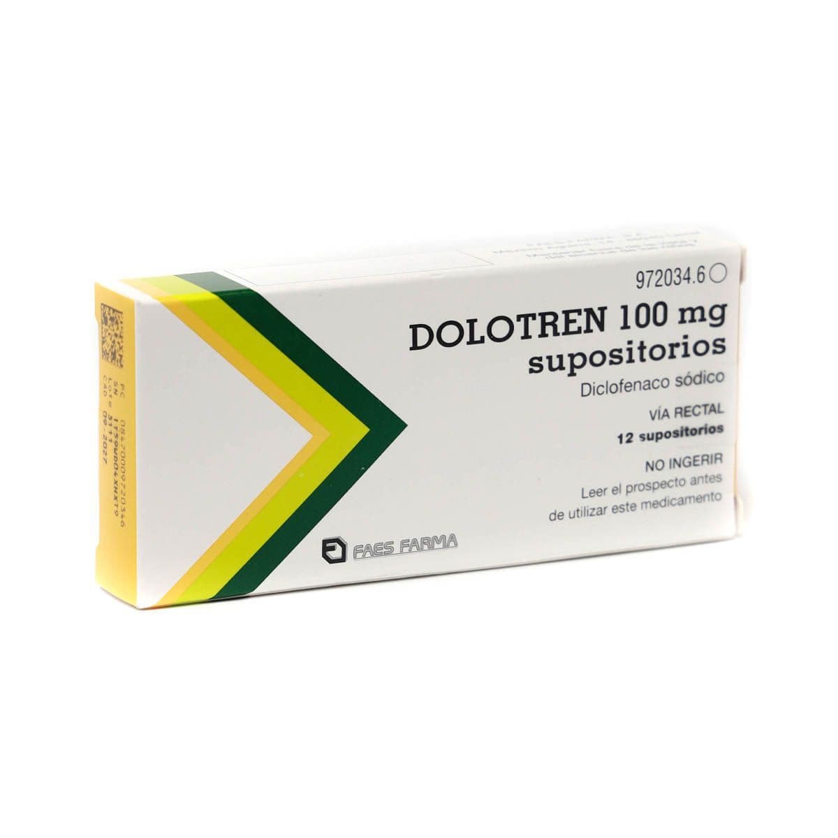 დოლოტრენი - Dolotren რექტალური სუპოზიტორია 100მგ 12 ცალი