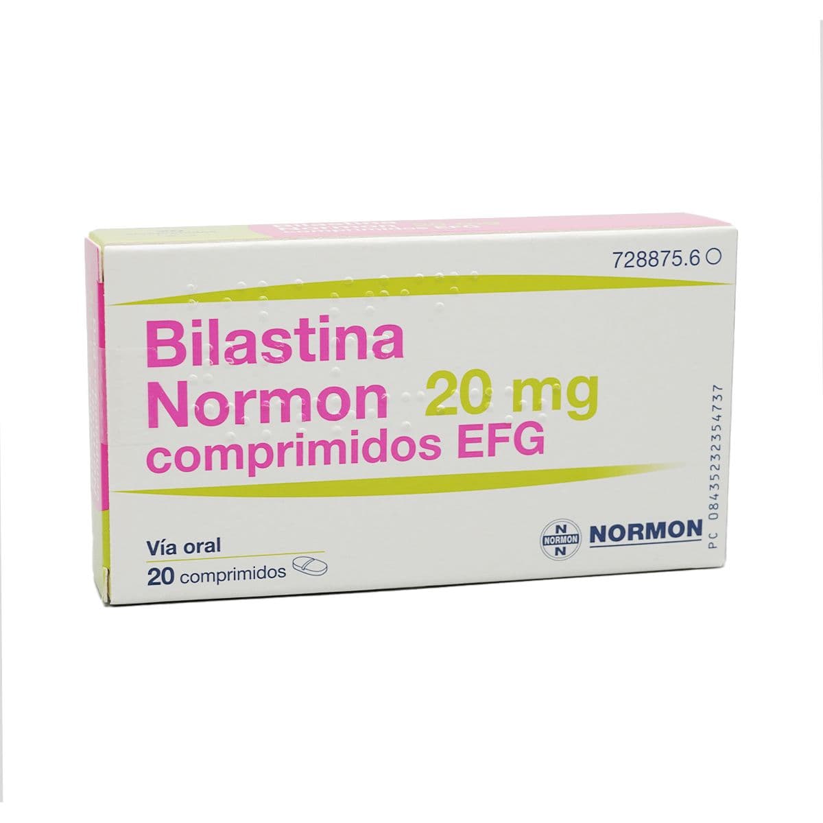 ბილასტინი - Bilastina 20მგ 20 ტაბლეტი