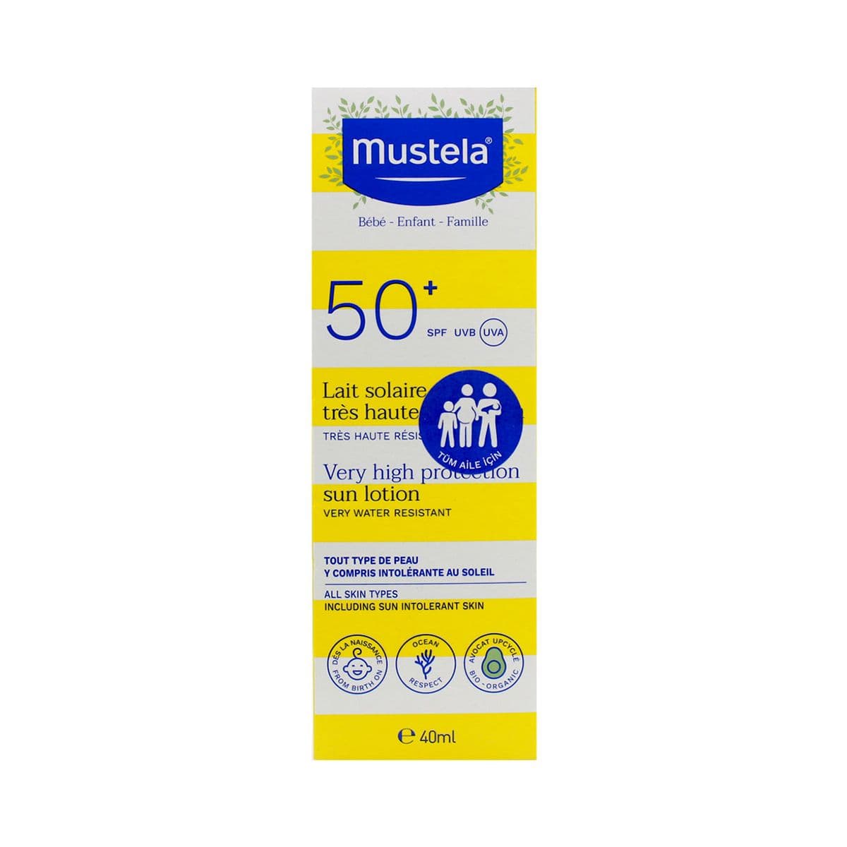 მზისგან დამცავი ლოსიონი Spf50+ 40მლ 7543 მუსტელა - Mustela