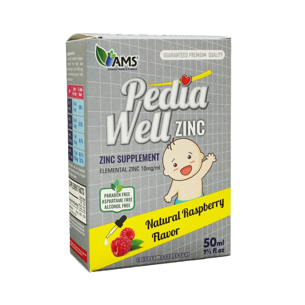 პედია ველი - Pedia Well თუთია წვეთები 50მლ