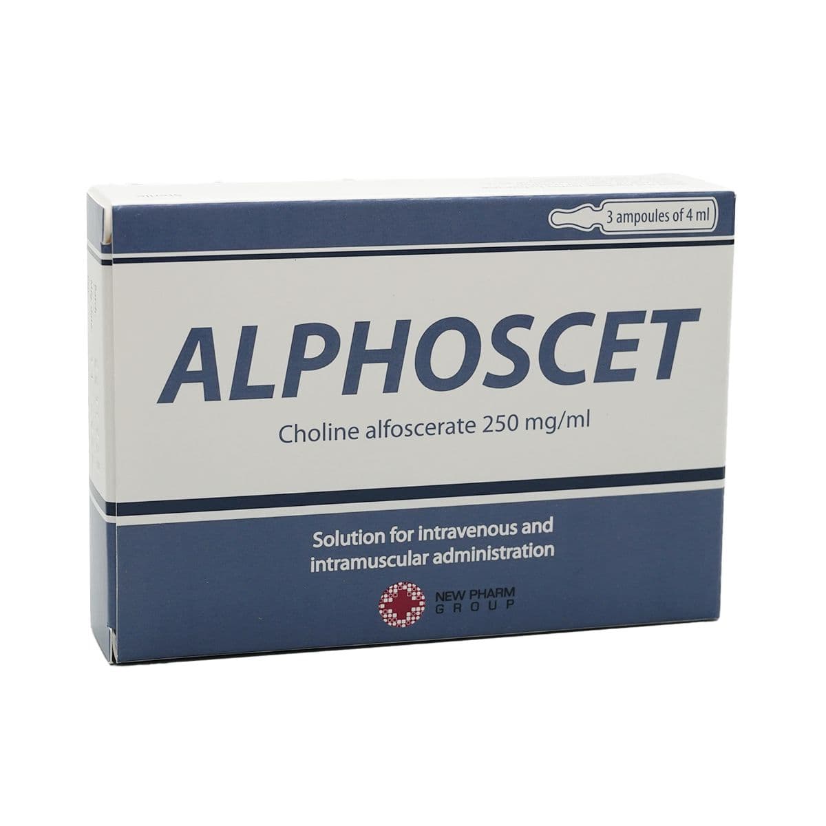 ალფოსცეტი - Alphoscet 250მგ/მლ 4მლ 3 ამპულა