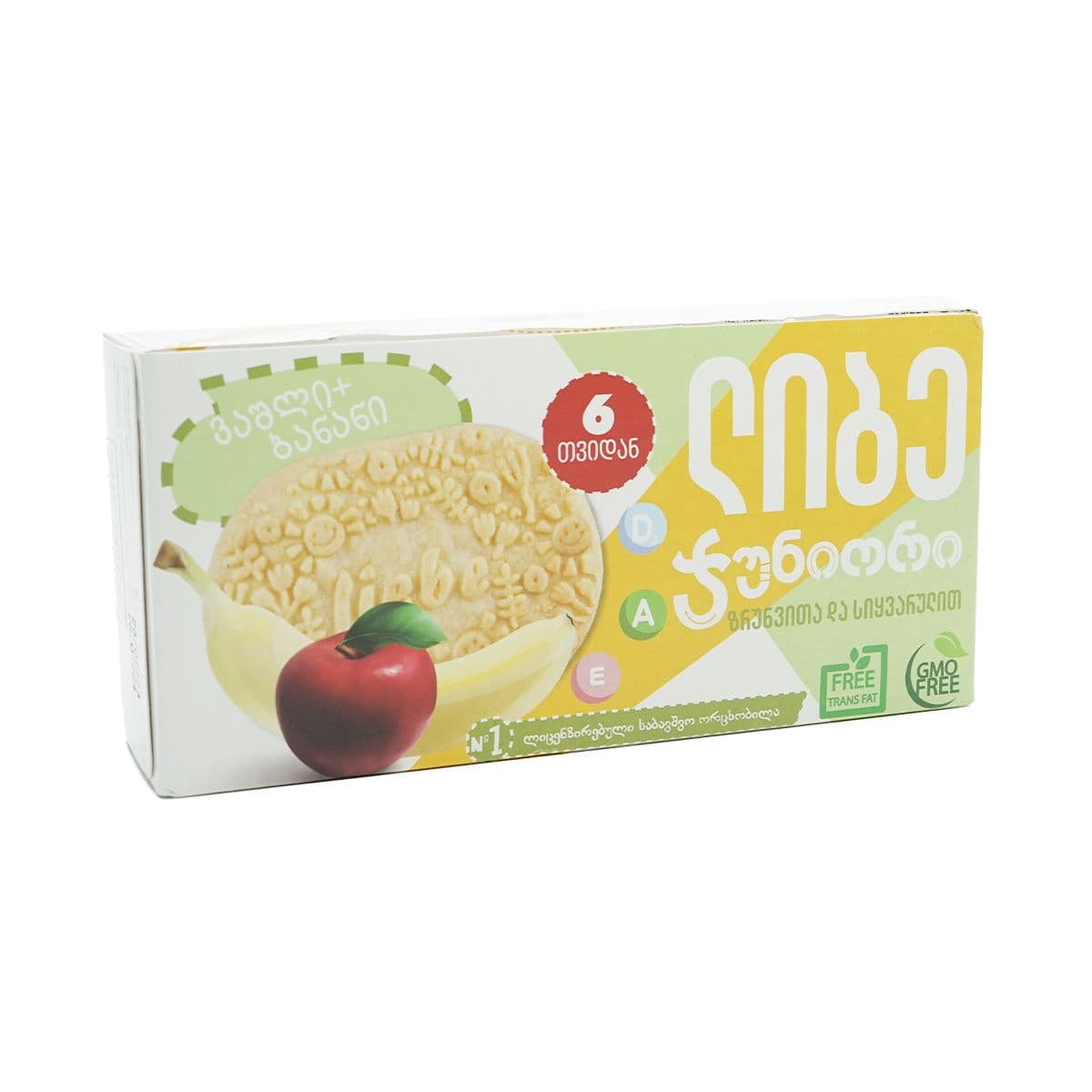 ორცხობილა ვაშლი და ბანანი 160გ 0904 ლიბე - Liebe