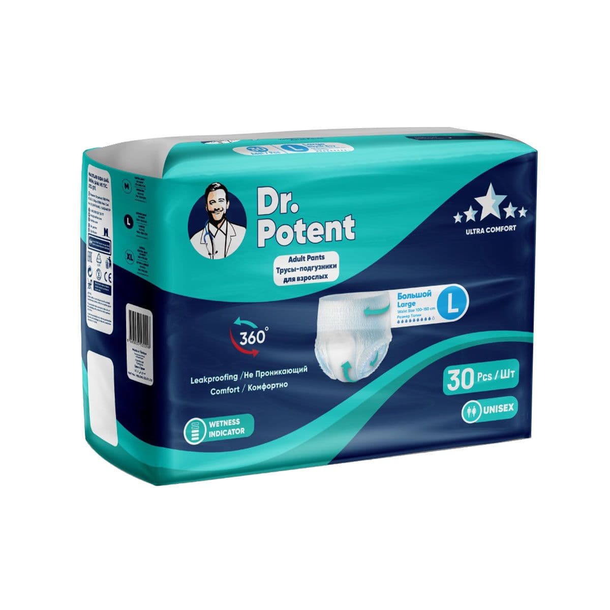 მწოლიარის ტრუსი L 30 ცალი 0298 დოქტორ პოტენტი - Dr. Potent