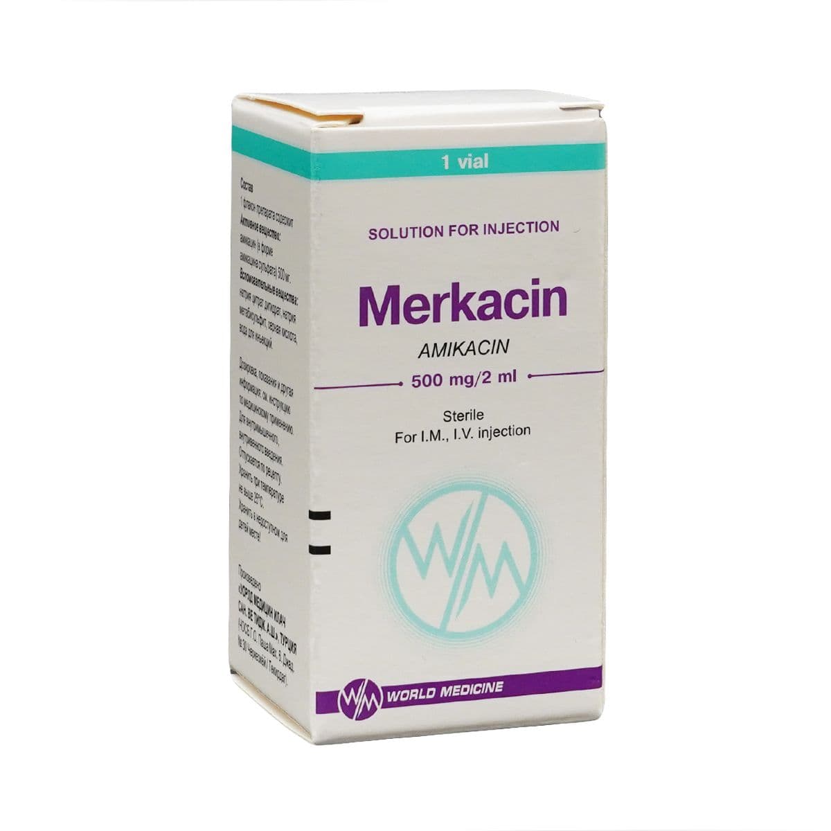 მერკაცინი - Merkacin 500მგ/2მლ ფლაკონი
