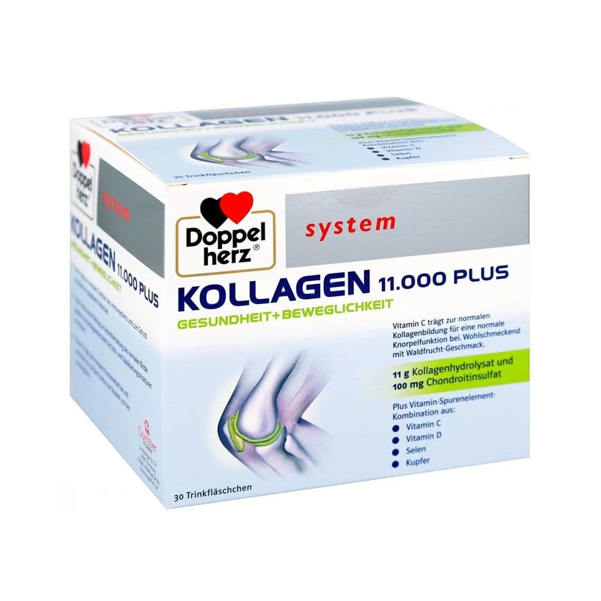 დოპელჰერც სისტემი - Doppelherz System კოლაგენ+ 30 ბოთლი