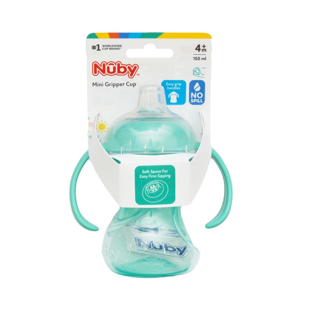 ბოთლი სახელურით 4+ 150მლ 04033 ნუბი - Nuby