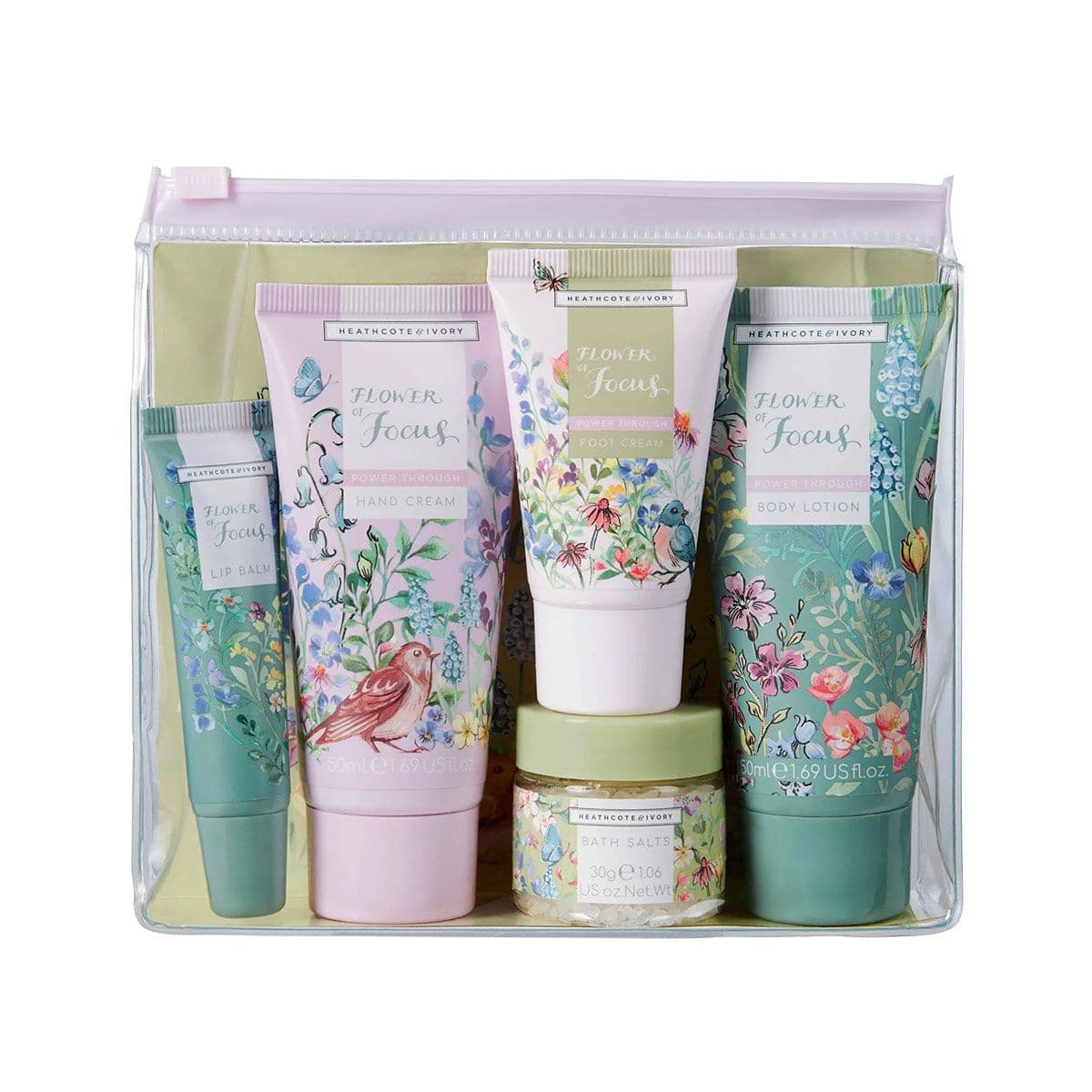 ტანის მოვლის ნაკრები Flower Of Focus 4069 ჰესკოტი და აივორი - Heathcote & Ivory