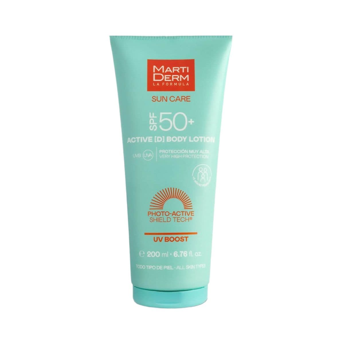 მზისგან დამცავი ტანის Spf50 Active D 200მლ 1768 მარტიდერმი - Martiderm