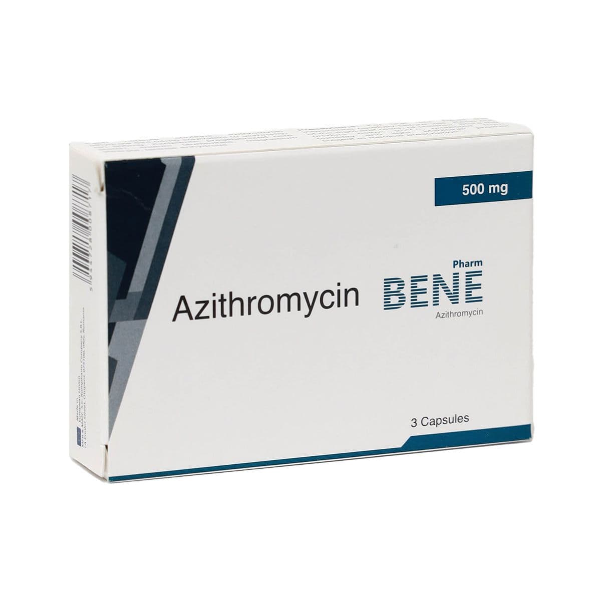 აზითრომიცინი ბენეფარმი - Azithromycin BENE Pharm 500მგ 3 კაფსულა