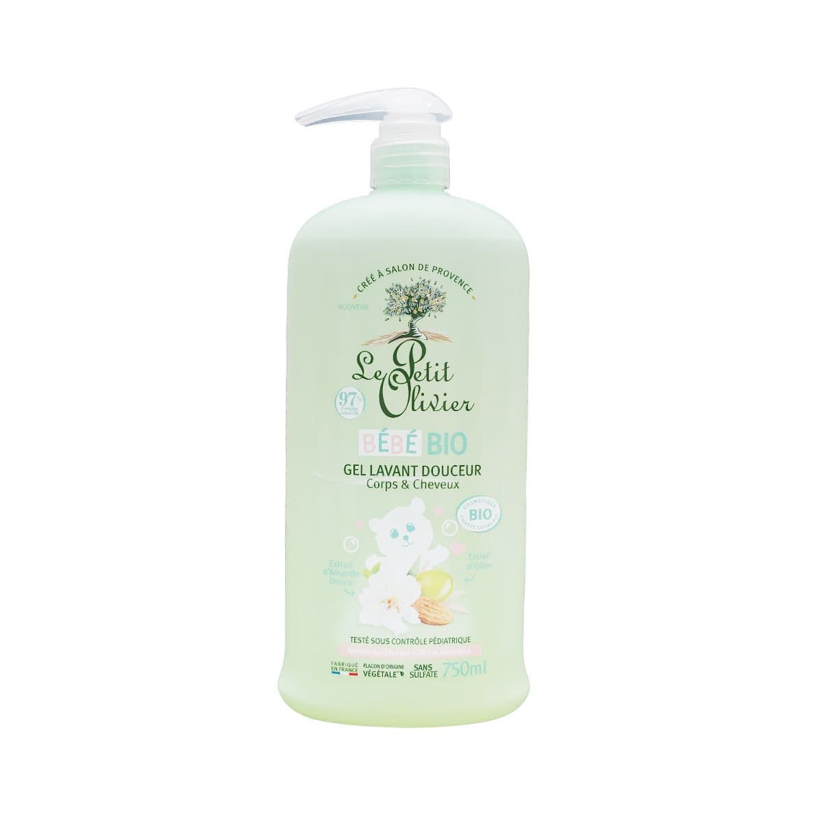 საბავშვო გამწმენდი გელი ტანი და თმა 0001 ლე პეტიტ ოლივიე - Le Petit Olivier