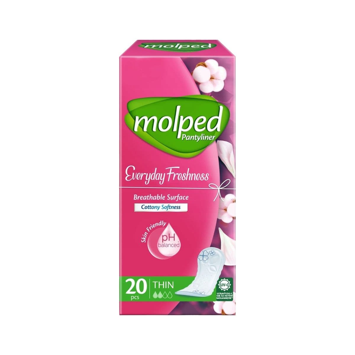 ყოველდღიური საფენი Normal 2 წვეთი 20 ცალი 4976 მოლფედი - Molped