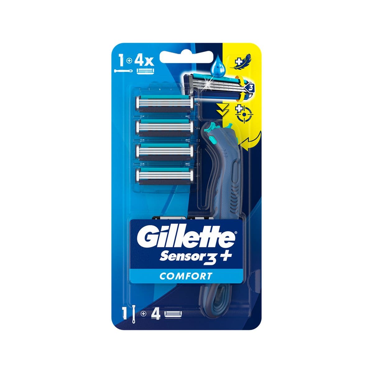 საპარსი დანადგარი სენსორ+ კომფორტი H+4 9484 ჯილეტი - Gillette