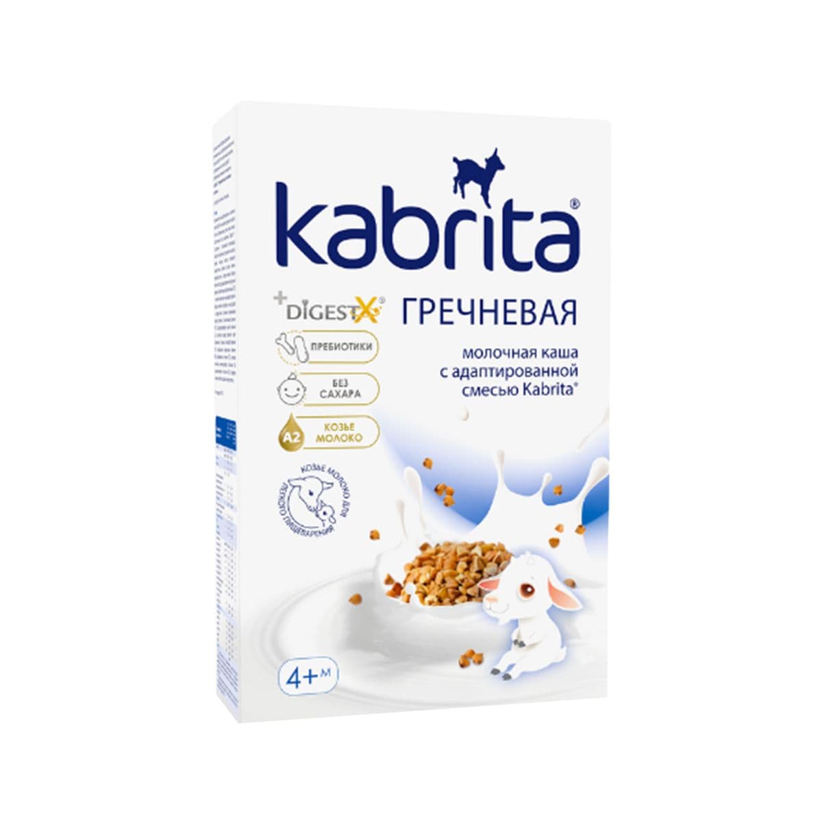 ფაფა თხის რძით წიწიბურა 4 თვიდან 180 გ 6345 კაბრიტა - Kabrita