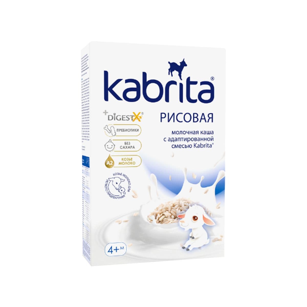 ფაფა თხის რძით ბრინჯი 4 თვიდან 180 გ 6369 კაბრიტა - Kabrita