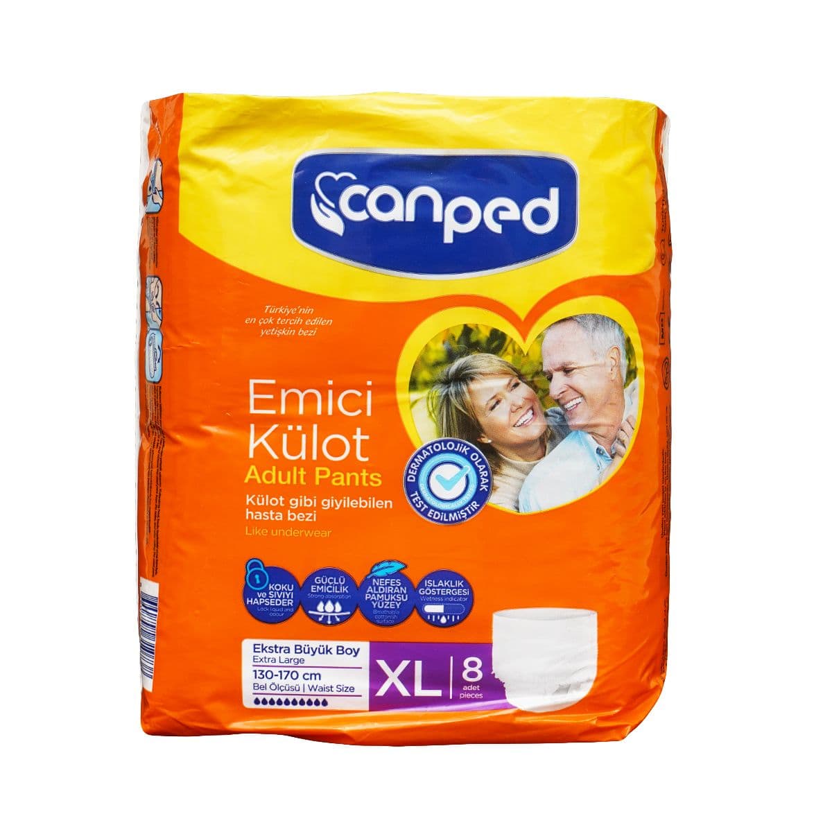 მოზრდილთა ტრუსი ზომა XL 8 ცალი 0738 ქანპედი - Canped