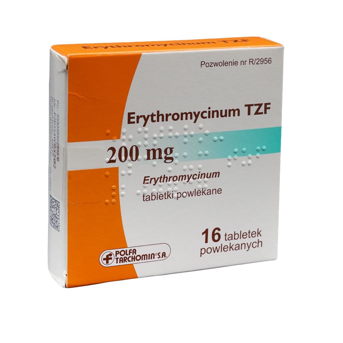 ერითრომიცინი TZF - Erythromycin TZF 200მგ 16 ტაბლეტი