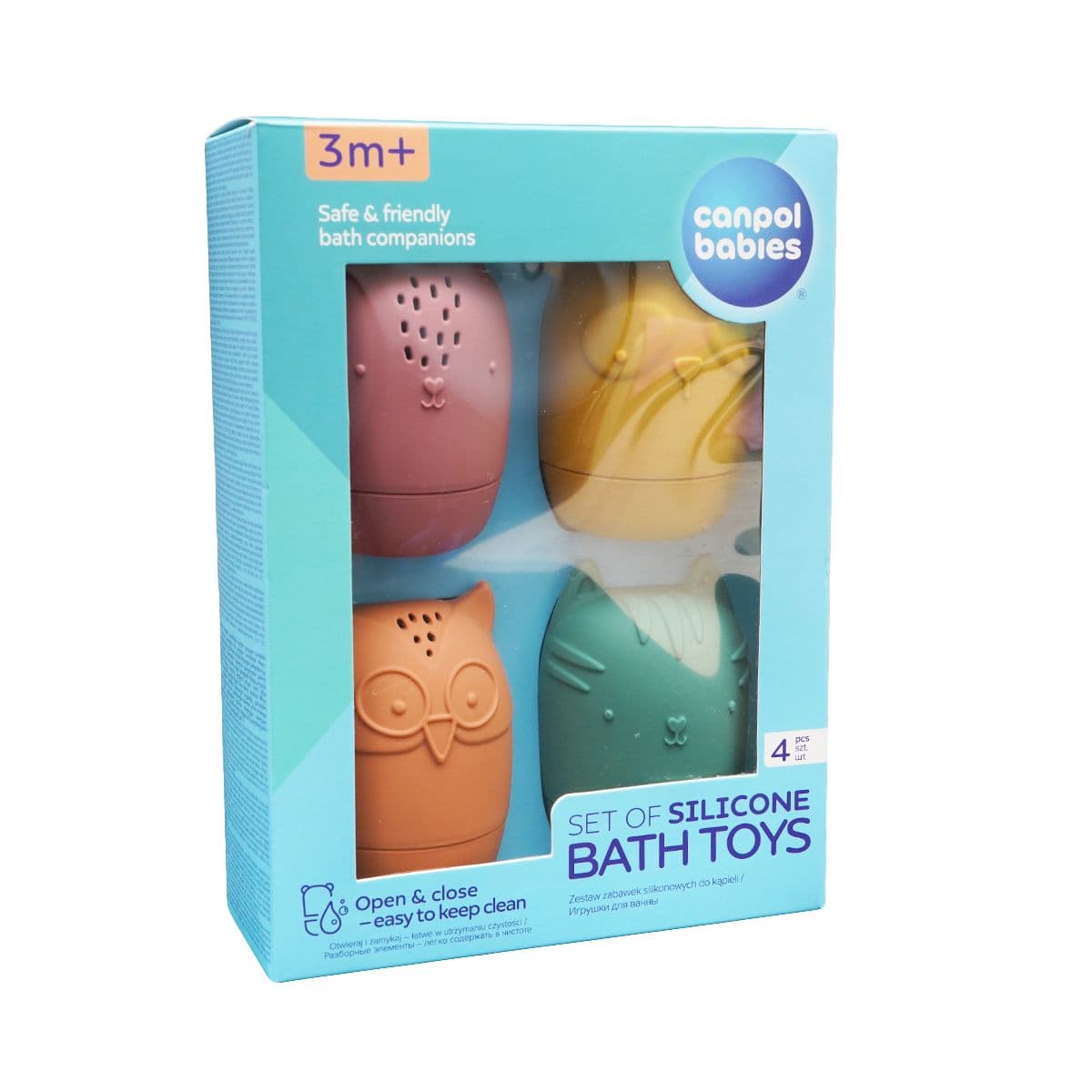 აბაზანის სათამაშო ასაწყობი 4 ცალი 80/308 კანპოლი - Canpol