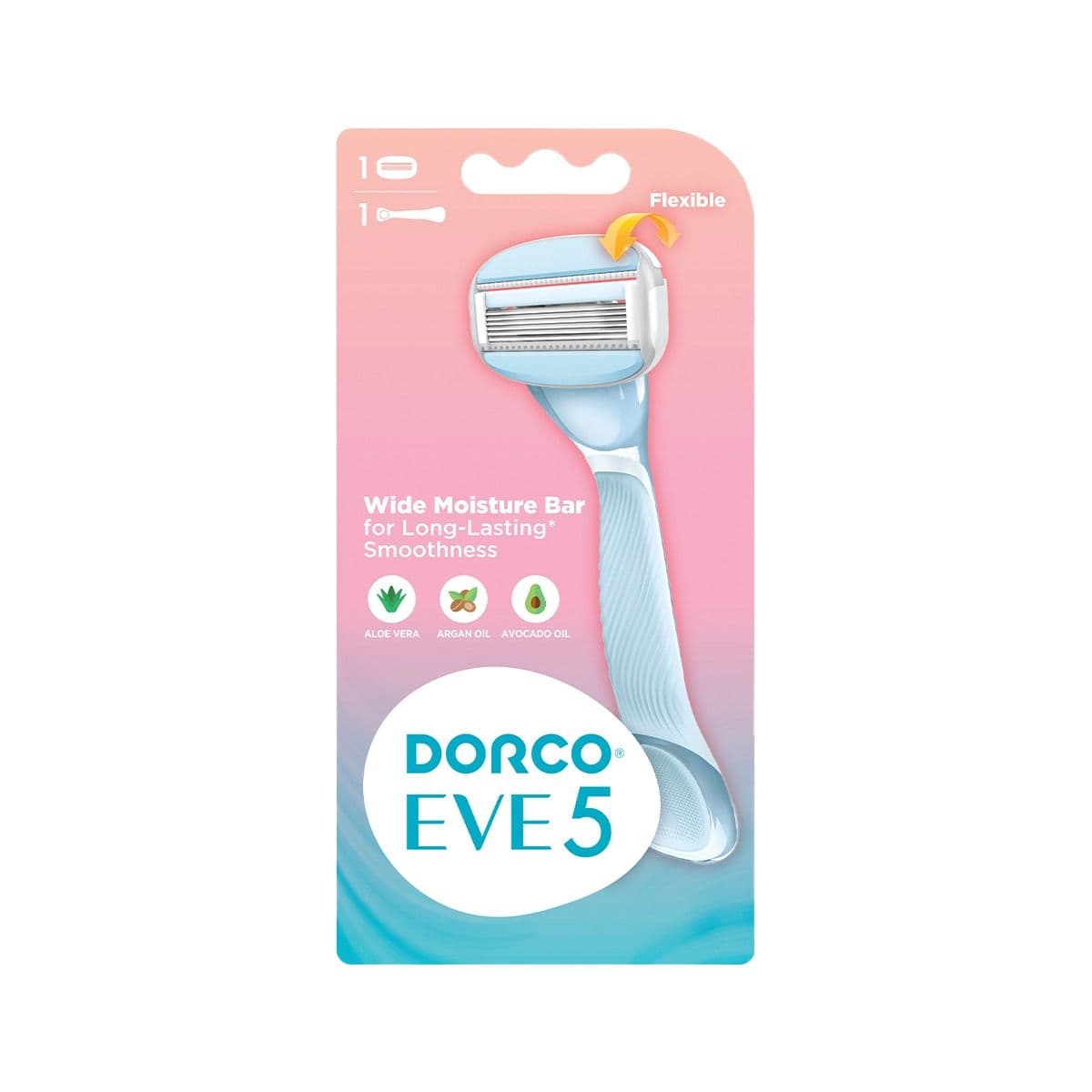 საპარსი დანადგარი ქალის 5 პირიანი 1 კარტრიჯი 3211 დორკო - Dorco