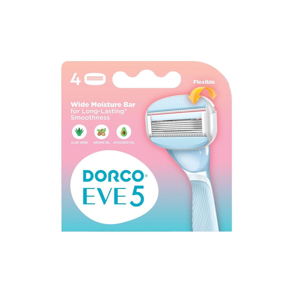 საპარსის თავი ქალის 5 პირიანი 4 ცალი 3235 დორკო - Dorco