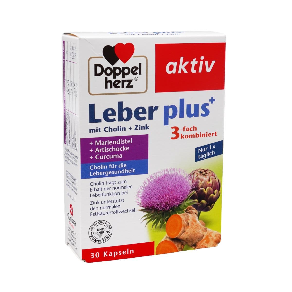 ლივერ+ 30 კაფსულა დოპელჰერცი - Doppelherz
