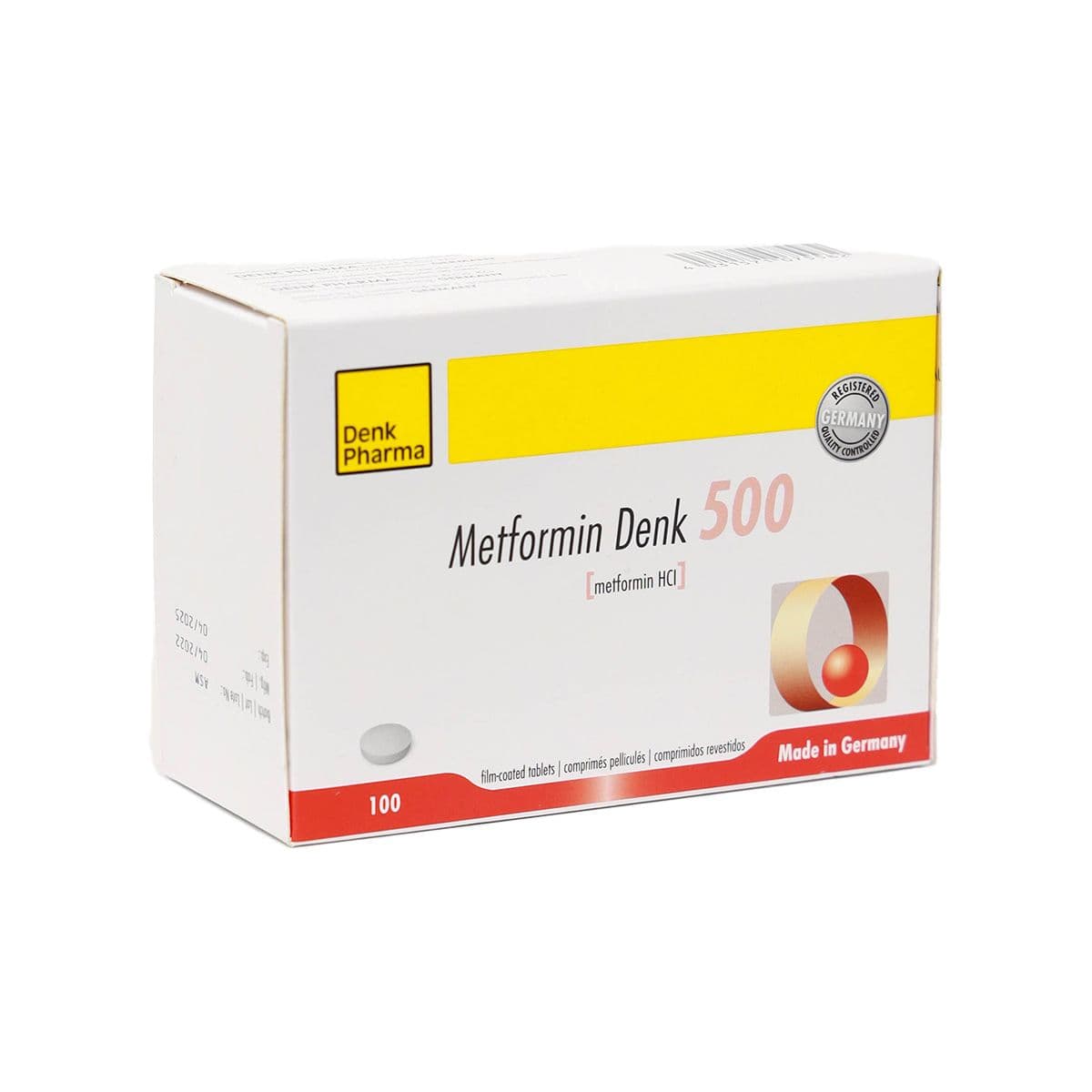 მეტფორმინი დენკი - Metformin Denk 500მგ 100 ტაბლეტი