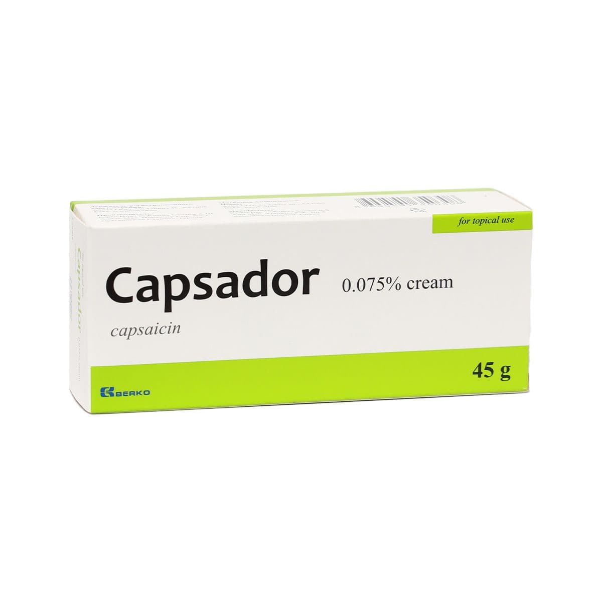 კაპსადორი - Capsador კრემი 0.075% 45გ