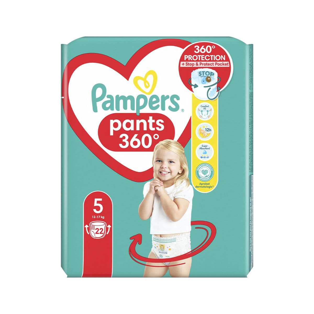 პამპერსი - Pampers ტრუსი 12-17 კგ 22 ცალი 7772