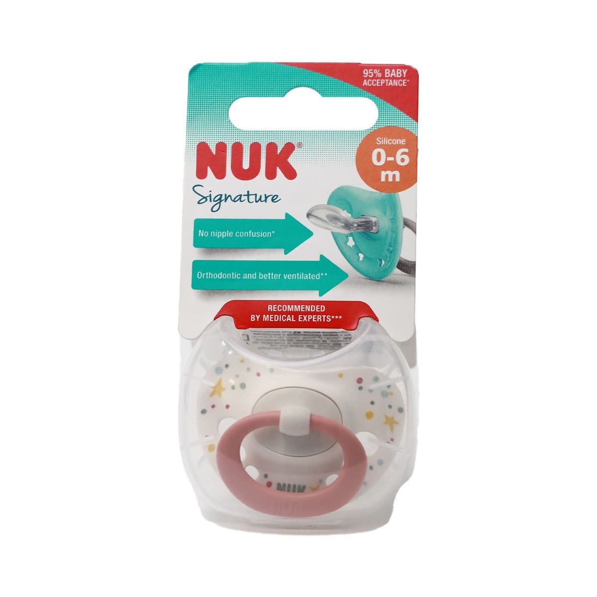 სილიკონის მატყუარა Signature N1 0085 ნუკი - Nuk