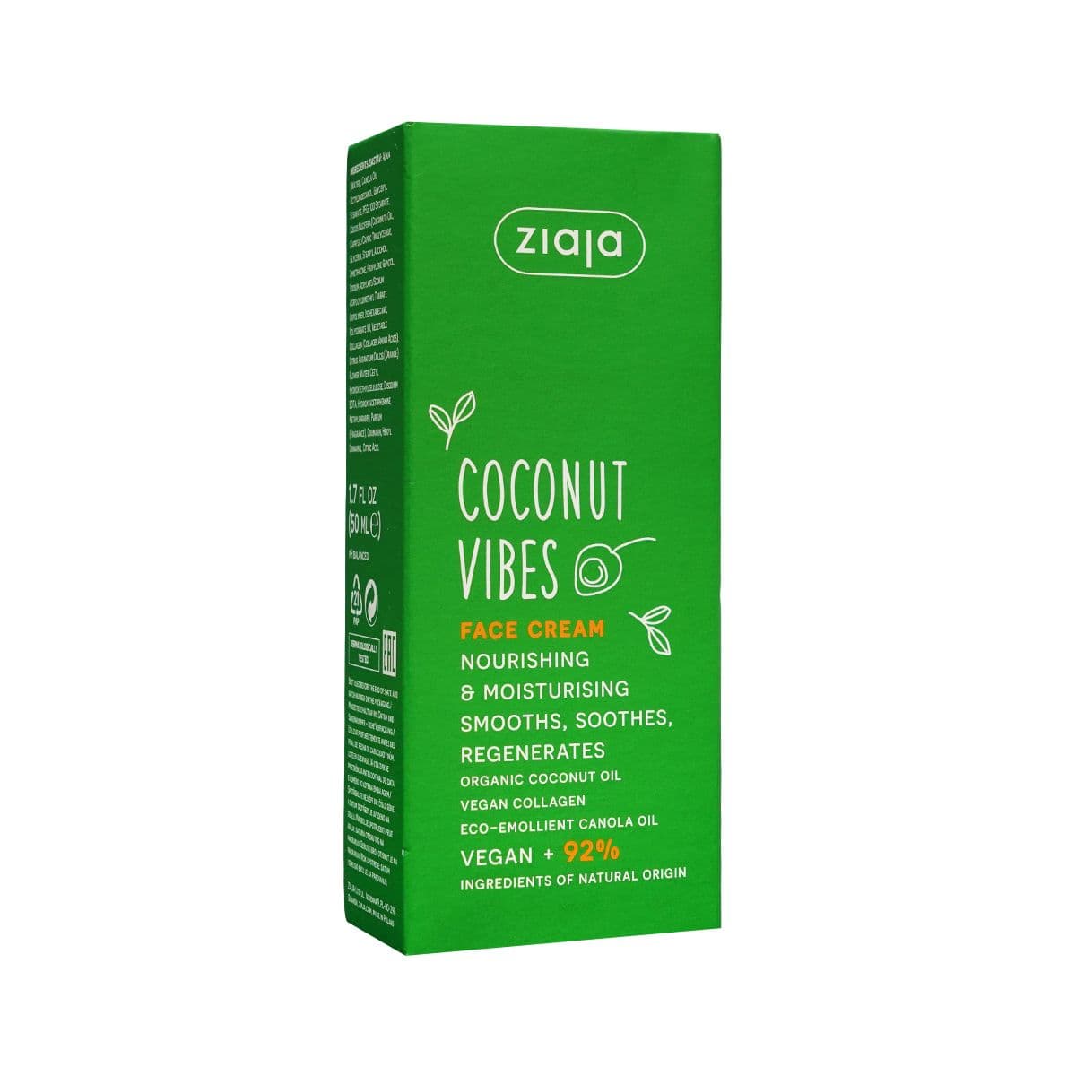 სახის კრემი COCONUT 50 მლ 3083 ზიაია - Ziaja