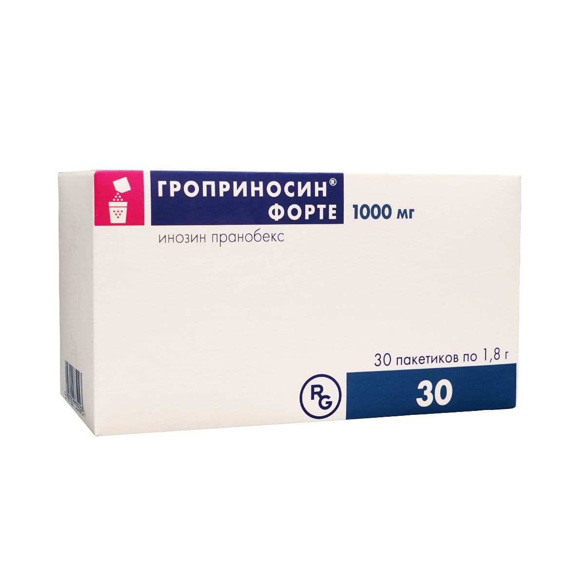 გროპრინოსინი ფორტე - GROPRINOSIN Forte 1000მგ 30 პაკეტი