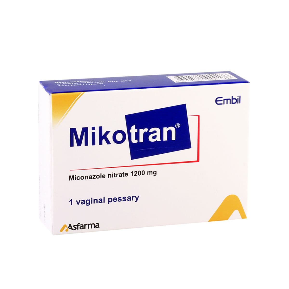 მიკოტრანი - Micotran 1200მგ 1 ვაგინალური სანთელი