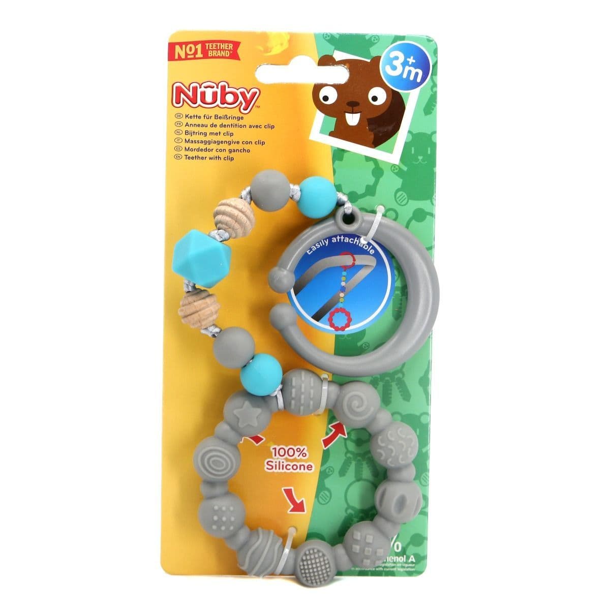 ღრძილების მასაჟორი 3 თვიდან 3001 ნუბი - Nuby