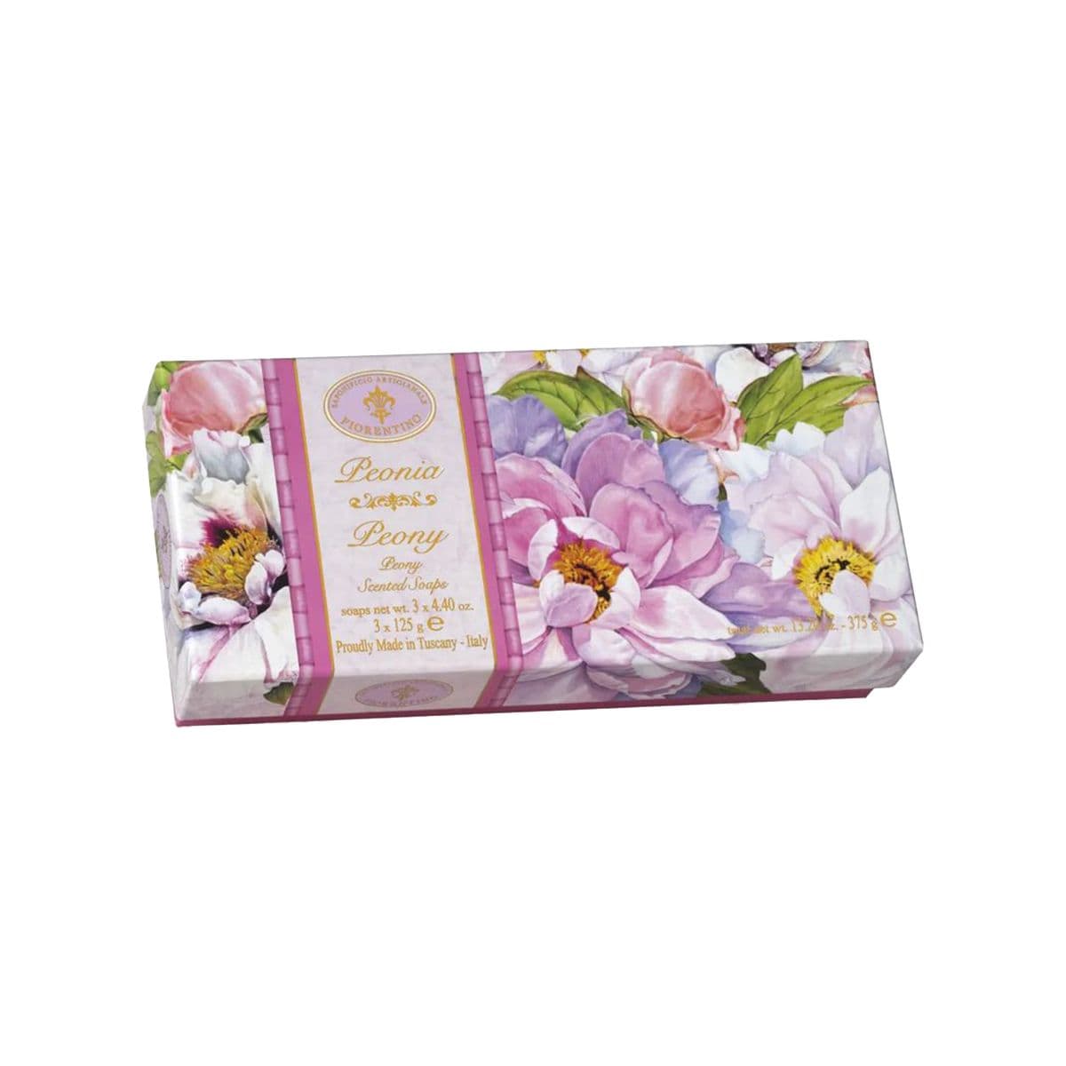 საპონი პეონი 3 ცალი 125გ 5012 ფიორენტინა - Fiorentino