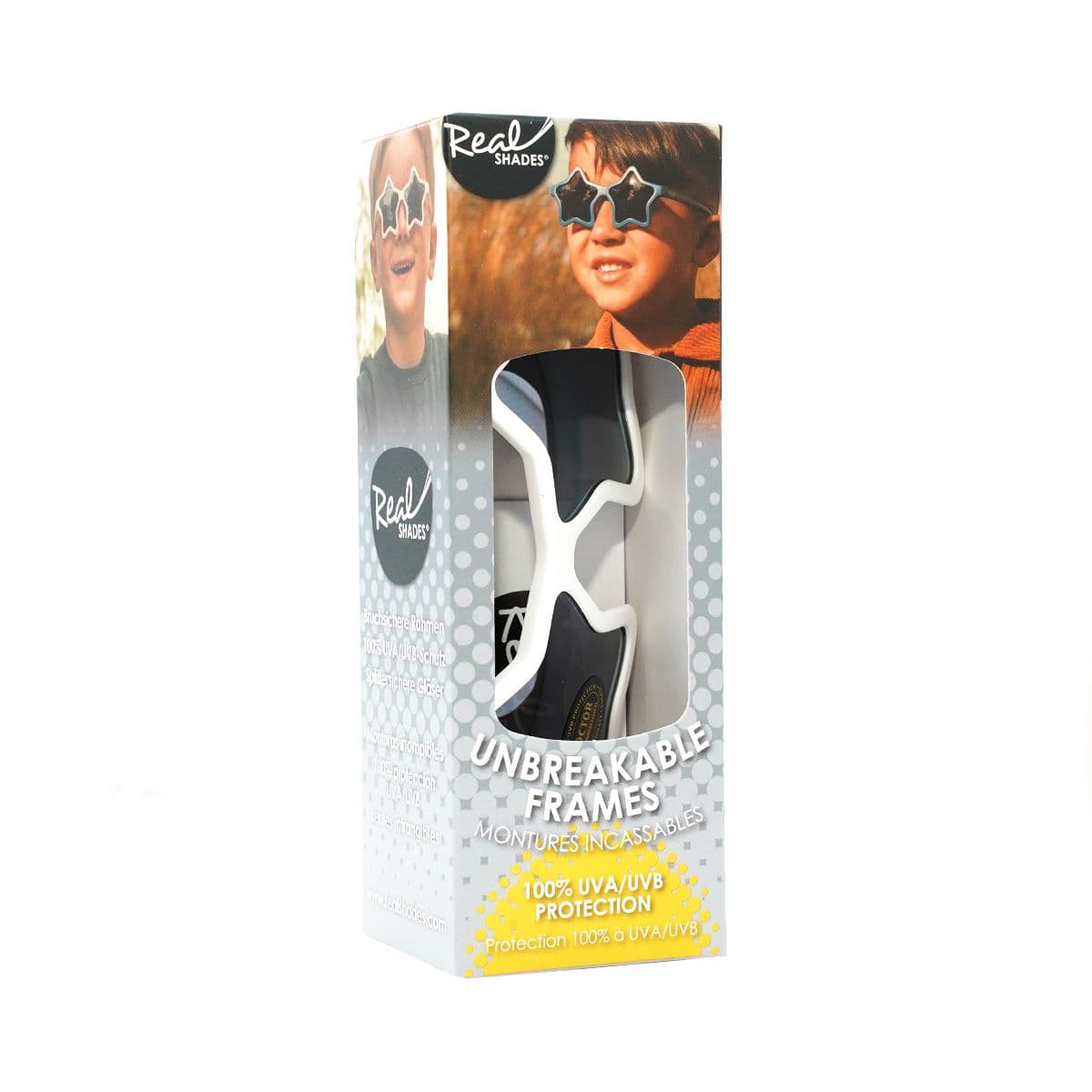 მზის სათვალე 4 წლიდან მატი თეთრი 7030 რეალ შეიდს - Real Shades