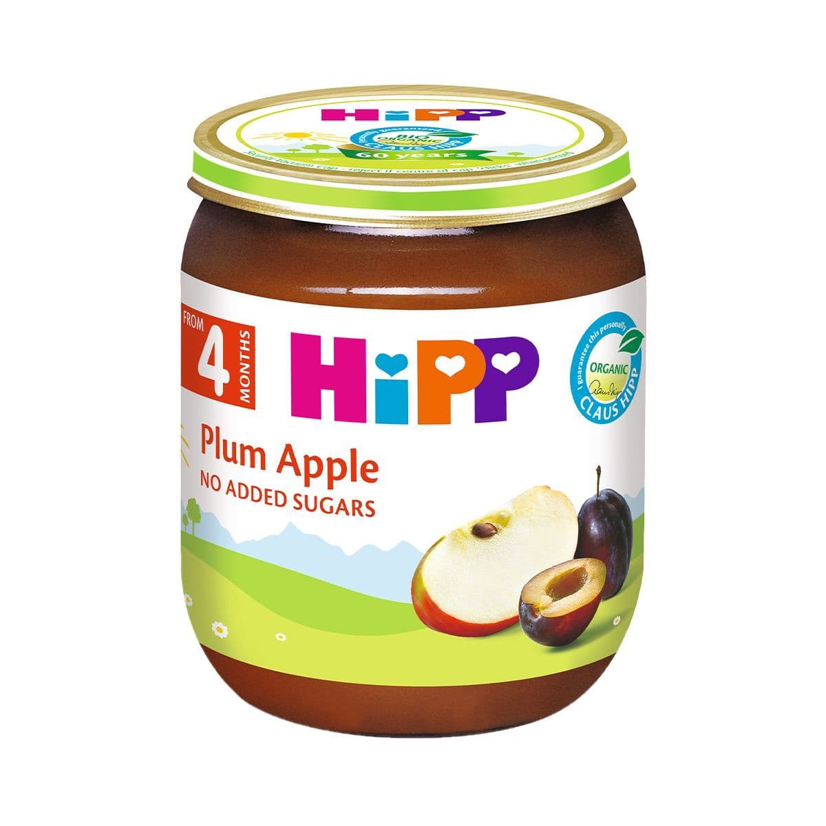 ხილის დესერტი ვაშლი და ქლიავი 125 გ 4 თვიდან 4204-02 ჰიპი - Hipp