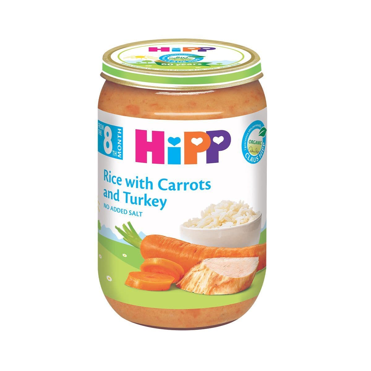 პიურე ინდაური ბრინჯით და სტაფილოთი 220გ 6530-01 ჰიპი - Hipp