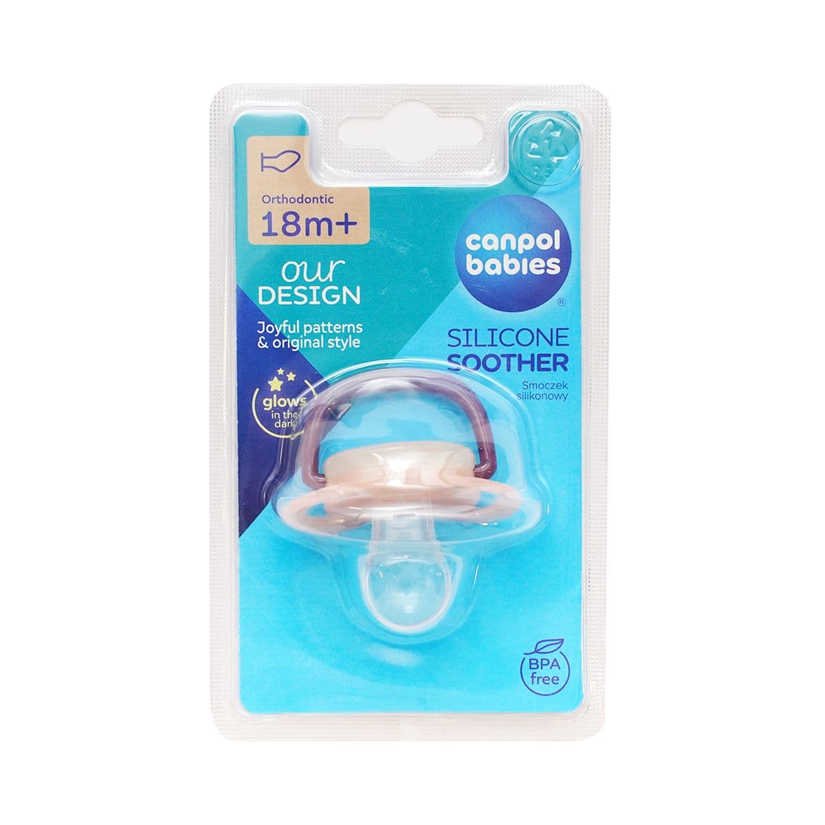 სილიკონის ორთოდონტული მატყუარა მანათობელი 18 თვიდან 4618 კანპოლი - Canpol