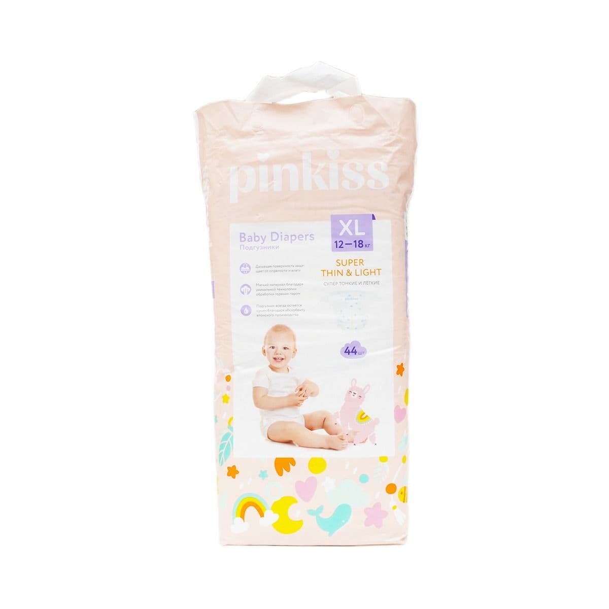 ბავშვის საფენი XL 12-18კგ 44 ცალი 0483 პინკის - Pinkiss