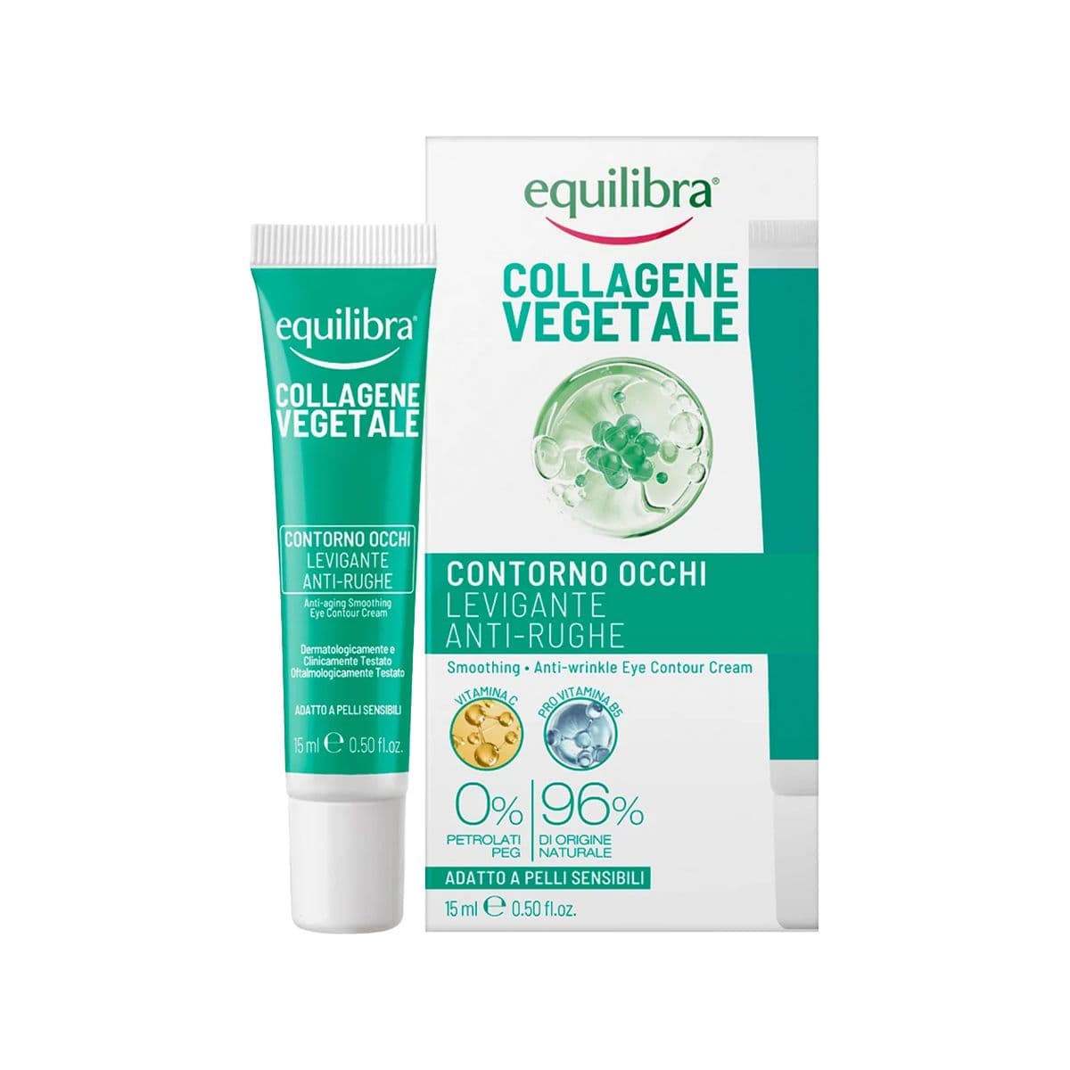 თვალის კრემი Plant Collagen 15 მლ 9557 ექვილიბრა - Equilibra