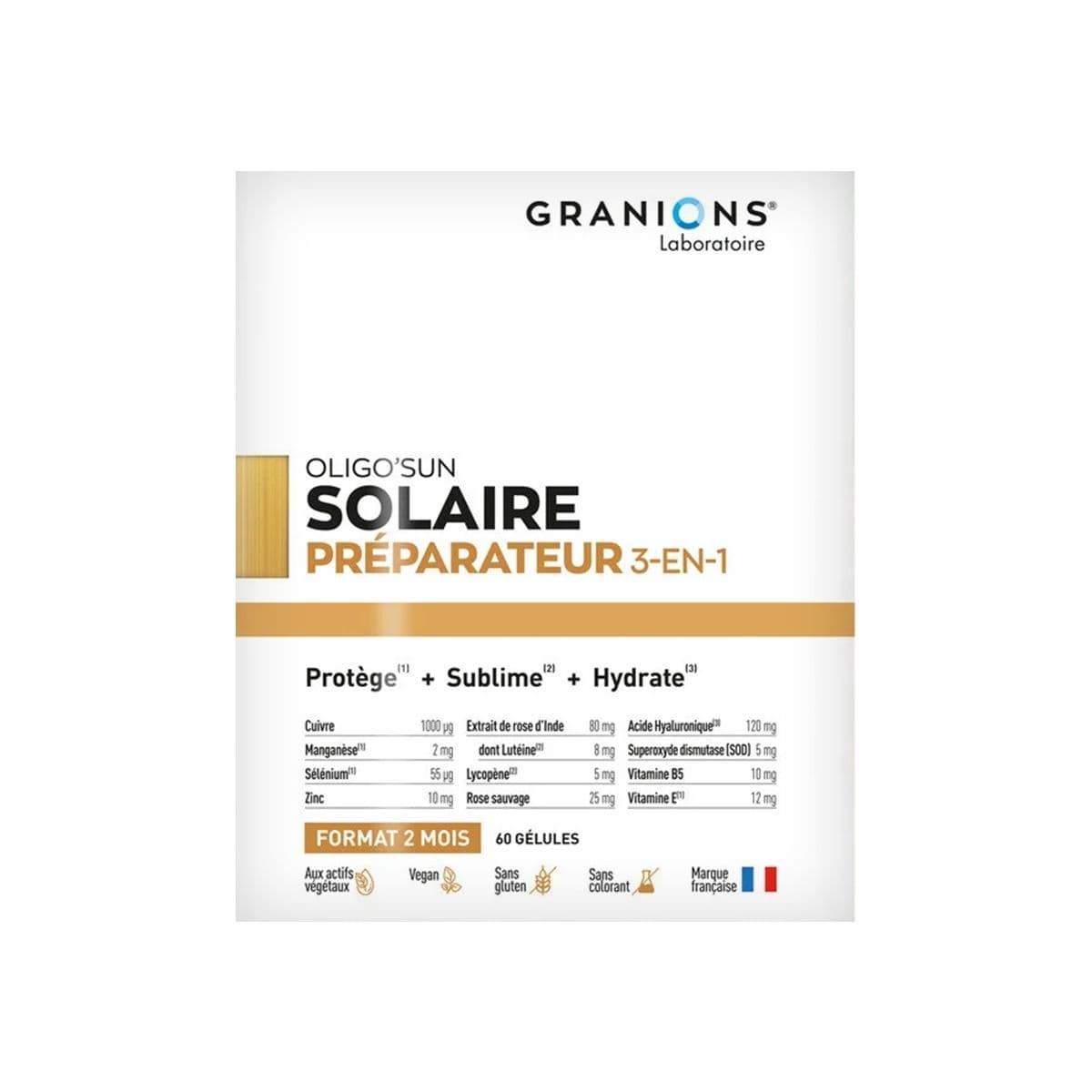პრერუჯი Oligo Sun 3/1 დასალევი 60 კაფსულა გრანიო - Granions